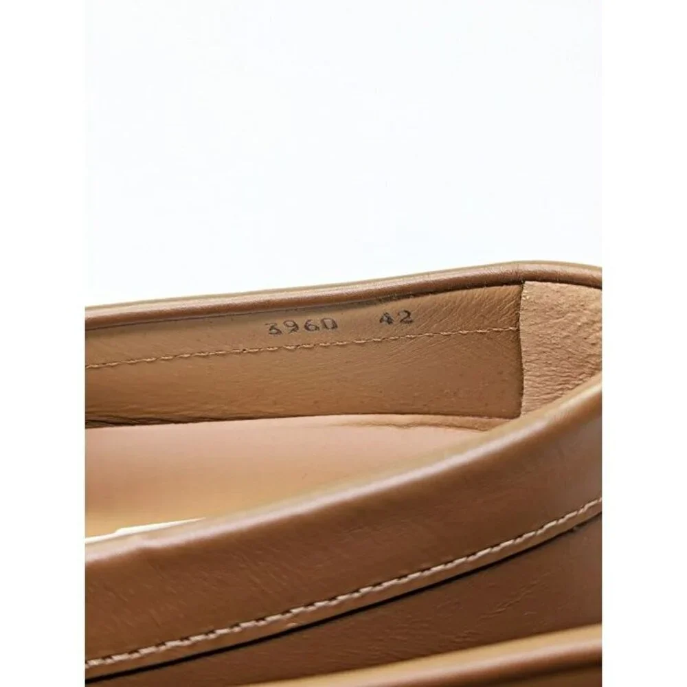 Versace Men's Medusa Biggie Leather Loafer Dark Toffee Size 42 (MSRP $775)
